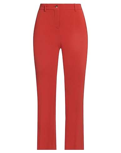 ALBERTO BIANI Casual trouser Brick red 70% Triacetate, 30% Polyester