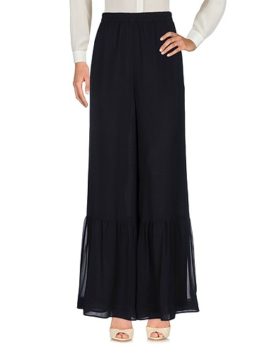 REDValentino Casual pants Black 91% Silk, 9% Elastane