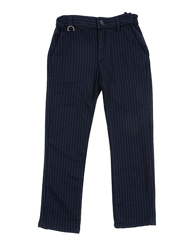 PAOLO PECORA Casual trouser Midnight blue 95% Cotton, 5% Elastane