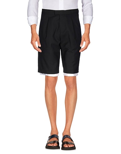 RAF SIMONS Shorts & Bermuda Black 100% Virgin Wool