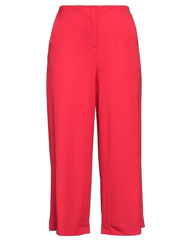 TWINSET Casual trouser Red 53% Acetate, 45% Viscose, 2% Elastane