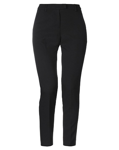 SEVENTY VENEZIA Casual pants Black 88% Polyester, 12% Elastane