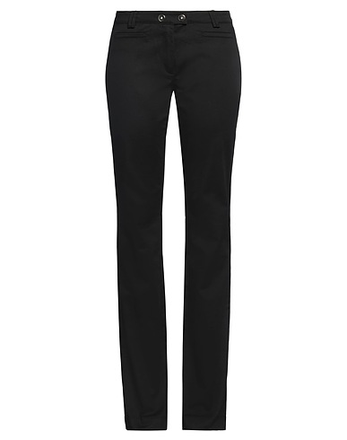 ANGELO MARANI Casual pants Black 98% Cotton, 2% Elastane