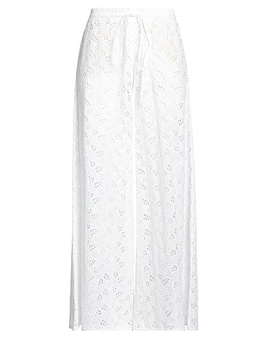 VALENTINO GARAVANI Casual trouser White 83% Cotton, 17% Polyester