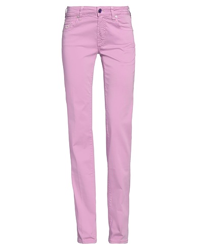 JACOB COHЁN Casual trouser Mauve 97% Cotton, 3% Elastane