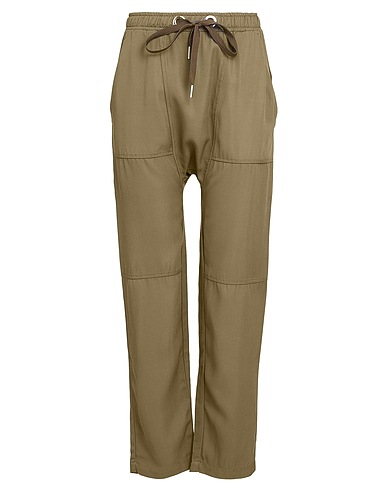 PINKO Casual παντελόνι Στρατιωτικό πράσινο 78% Βισκόζη, 22% Cupro