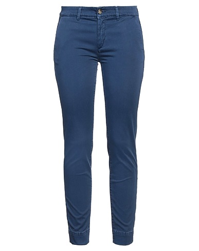 CARE LABEL Casual trouser Midnight blue 97% Cotton, 3% Elastane