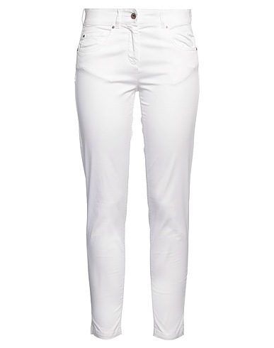 19.70 NINETEEN SEVENTY Pantalone Bianco 98% Cotone, 2% Elastan