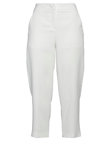 HANITA Casual trouser White 97% Polyester, 3% Elastane