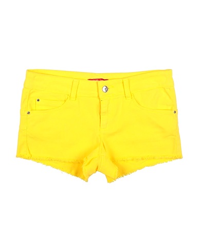 LIU •JO Shorts & Bermuda Yellow 98% Cotton, 2% Elastane