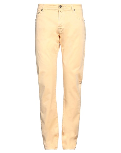 JACOB COHЁN 5-pocket Pastel yellow 97% Cotton, 3% Elastane