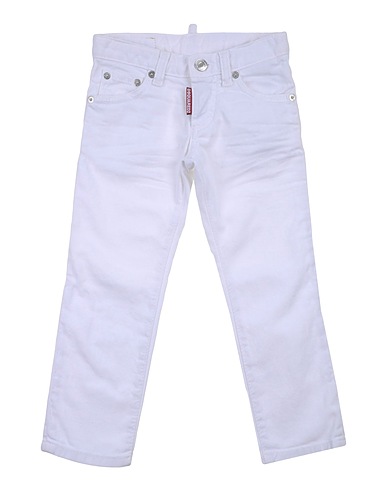 DSQUARED2 Casual pants White 98% Cotton, 2% Elastane