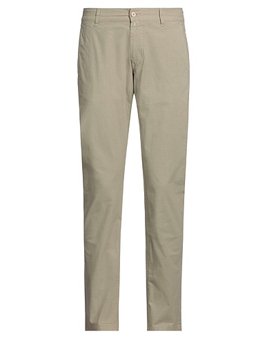 DANIELE ALESSANDRINI Casual trouser Beige 98% Cotton, 2% Elastane