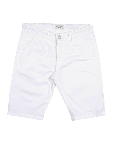 PAOLO PECORA Shorts & Bermuda White 98% Cotton, 2% Elastane
