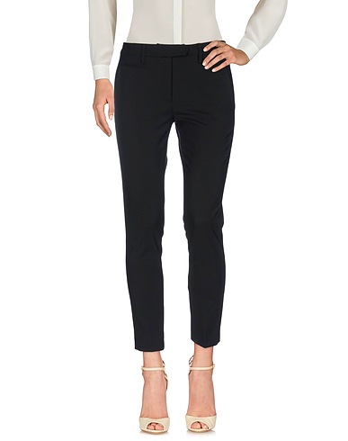 DONDUP Casual trouser Black 95% Virgin Wool, 5% Elastane
