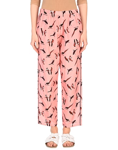 LAURA URBINATI Casual pants Pink 52% Silk, 48% Cotton