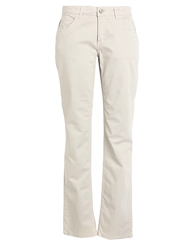 BALLANTYNE Casual trouser Light grey 98% Cotton, 2% Elastane