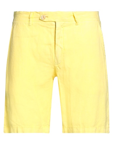 DRUMOHR Shorts & Bermuda Yellow 100% Linen