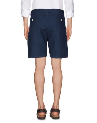Drumohr Man Shorts & Bermuda Shorts Midnight Blue Size M Linen In Blue