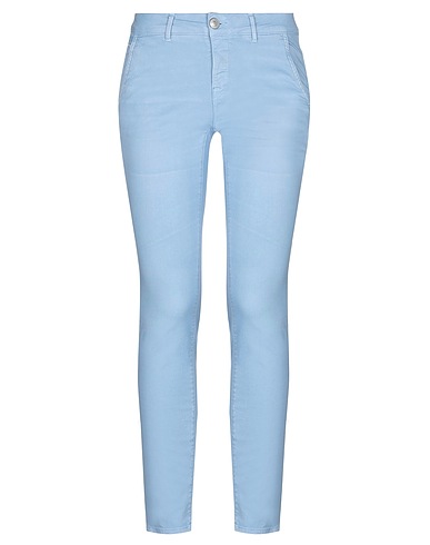 CARE LABEL Pantalone Celeste 98% Cotone, 2% Elastan