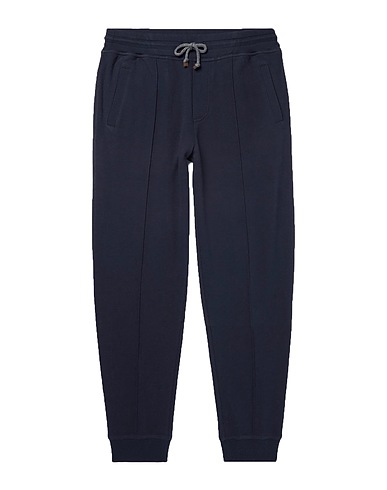 BRUNELLO CUCINELLI Casual trouser Midnight blue 94% Cotton, 6% Polyamide
