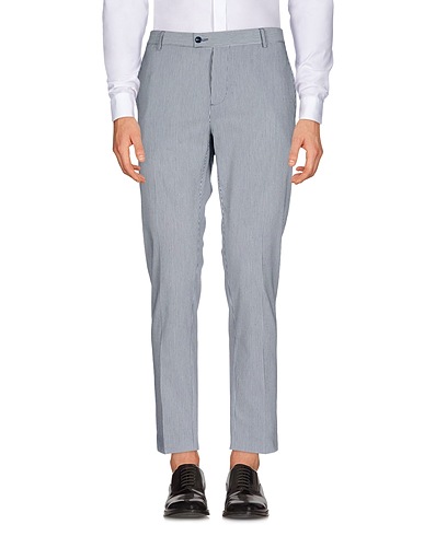 GREY DANIELE ALESSANDRINI Casual trouser Charcoal 64% Polyester, 33% Viscose, 3% Elastane