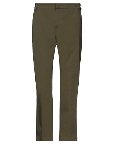 ENTRE AMIS Casual trouser Military green 97% Cotton, 3% Elastane