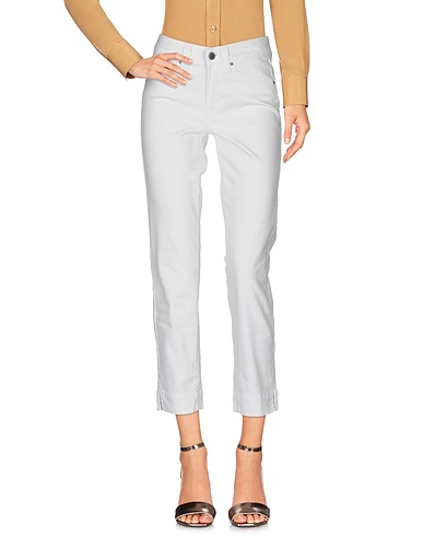 JONNY-Q Casual trouser White 98% Cotton, 2% Elastane