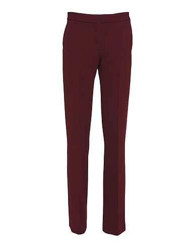 VICTORIA BECKHAM Casual pants Burgundy 63% Triacetate, 37% Polyester, Cotton