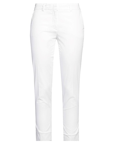 ROSSOPURO Pantalone Bianco 98% Cotone, 2% Elastan