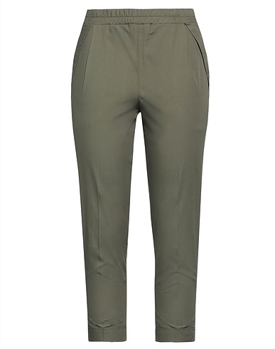 BALLANTYNE Casual trouser Military green 100% Cotton