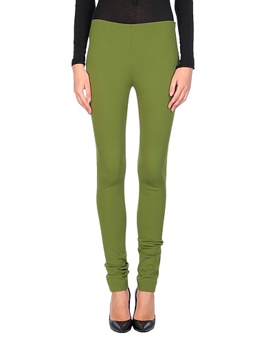 M MISSONI Casual trouser Military green 67% Viscose, 28% Polyamide, 5% Elastane
