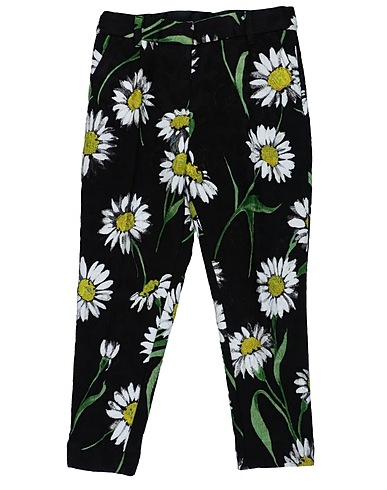 DOLCE&GABBANA Casual trouser Black 52% Viscose, 48% Polyamide
