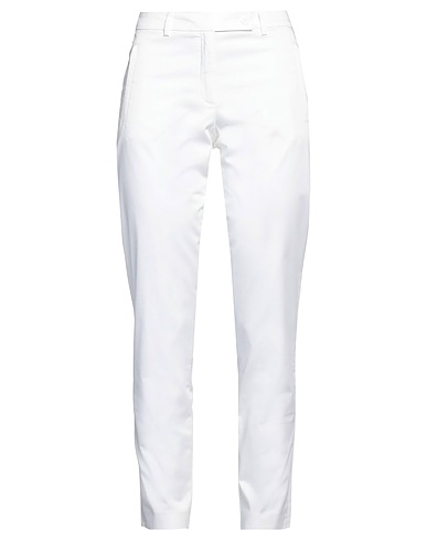 SEVENTY VENEZIA Casual pants White 96% Cotton, 4% Elastane