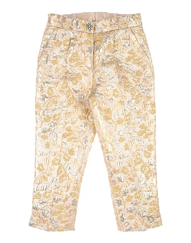 DOLCE&GABBANA Casual trouser Gold 50% Acrylic, 35% Acetate, 15% Lurex®