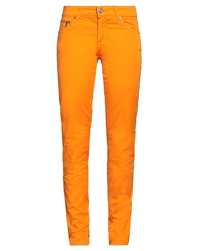 DIRK BIKKEMBERGS Casual trouser Orange 96% Cotton, 4% Elastane