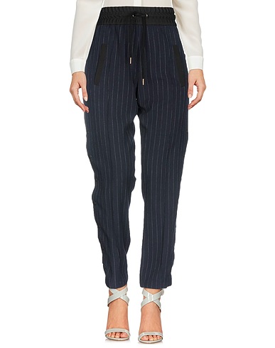 PALM ANGELS Casual trouser Midnight blue 65% Tencel®, 25% Cotton, 10% Wool