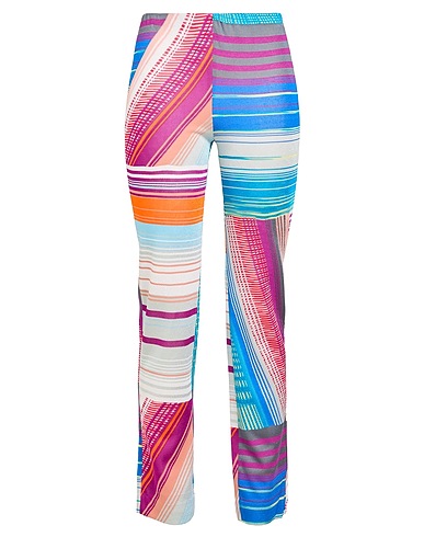 MISSONI Casual trouser Mauve 94% Rayon, 6% Cotton