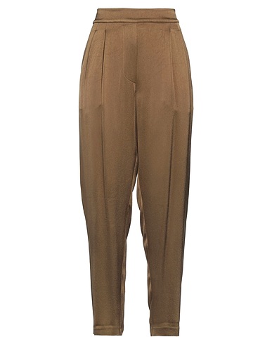 ERIKA CAVALLINI Casual trouser Military green 52% Viscose, 48% Acetate