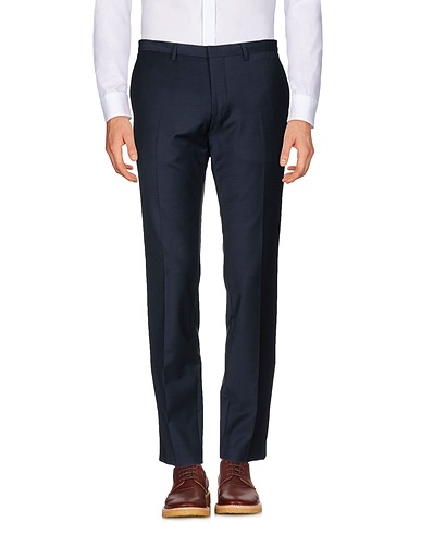 BOSS HUGO BOSS Casual trouser Midnight blue 85% Virgin Wool, 11% Polyamide, 4% Elastane