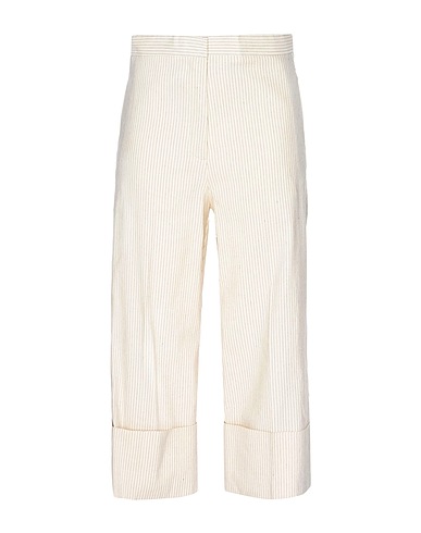 8 Casual trouser Ivory 60% Linen, 40% Cotton