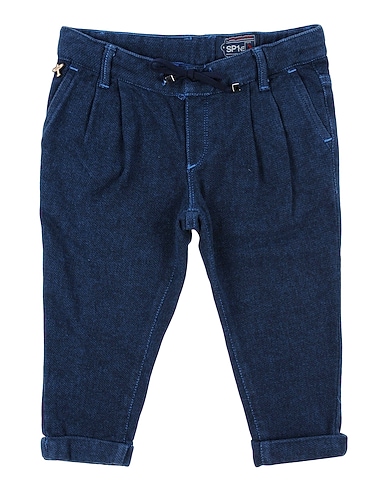 SP1 Casual pants Blue 97% Cotton, 3% Elastane