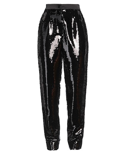 DOLCE&GABBANA Casual trouser Black 85% Polyester, 15% Silk
