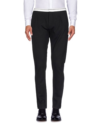 DOLCE&GABBANA クラシックパンツ ブラック コットン 75% / ナイロン 20% / ポリウレタン 5%