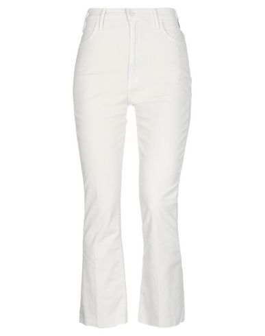 Shop Mother Casual Pants In Light Grey