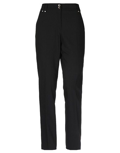 ANGELO MARANI Casual trouser Black 62% Polyester, 35% Viscose, 3% Elastane