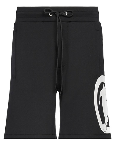 BIKKEMBERGS Shorts & Bermuda Black 95% Polyester, 5% Elastane