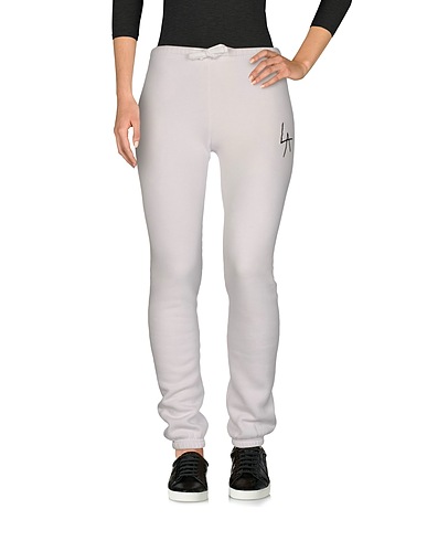 LOCAL AUTHORITY Casual trouser White 50% Cotton, 50% Polyester