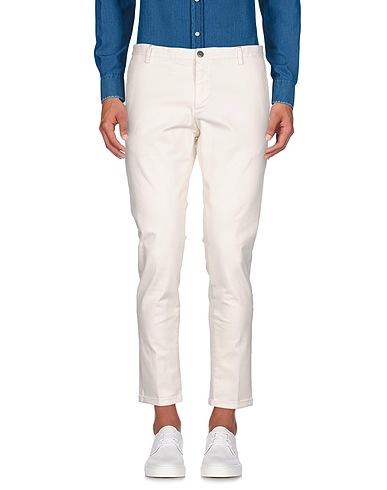 AT.P.CO Casual trouser White 97% Cotton, 3% Elastane