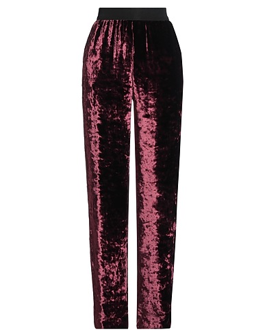 MAISON MARGIELA Casual trouser Burgundy 100% Viscose, Cupro